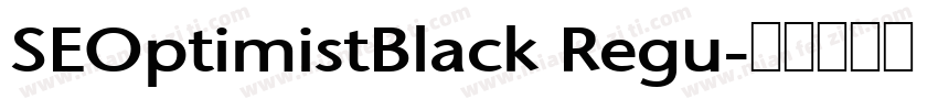 SEOptimistBlack Regu字体转换